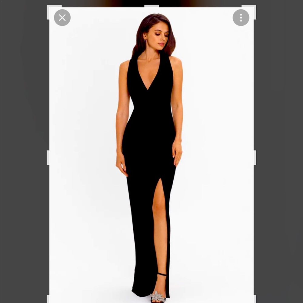 Never worn black gown. Too late to return to the store but fits beautiful.